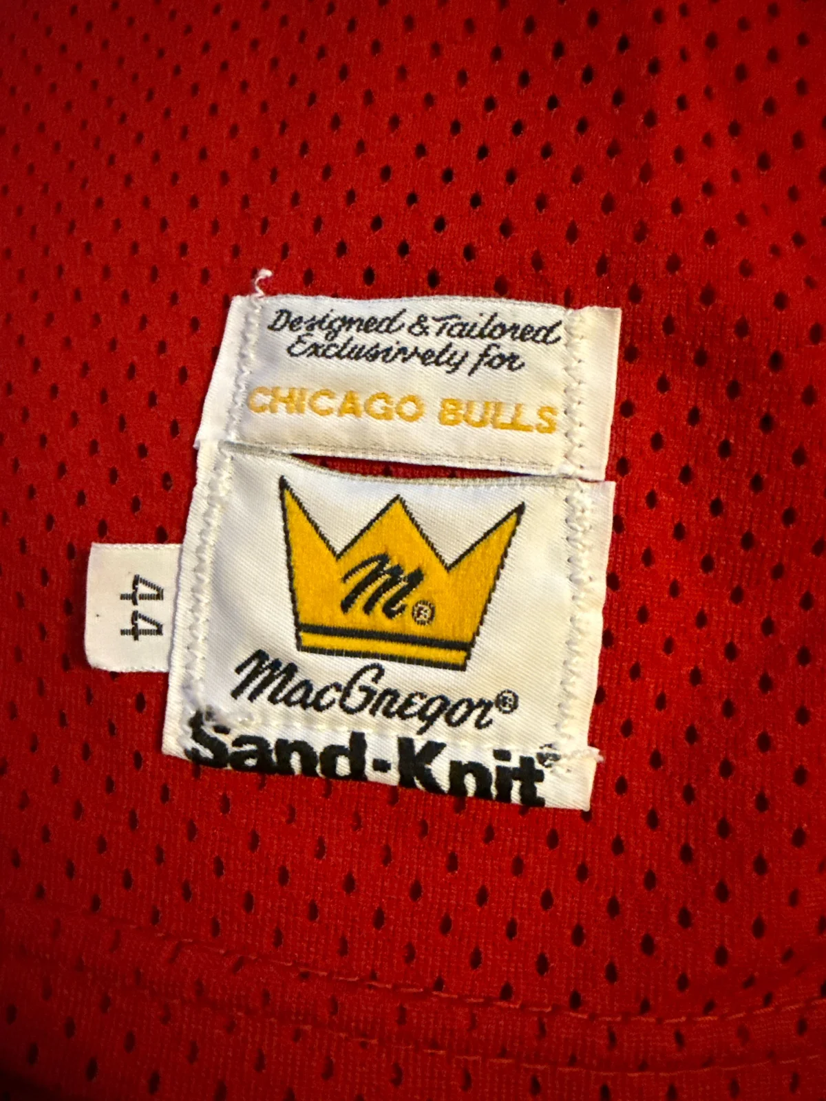 Michael Jordan signed Macgregor Sand-knit jersey photo 3