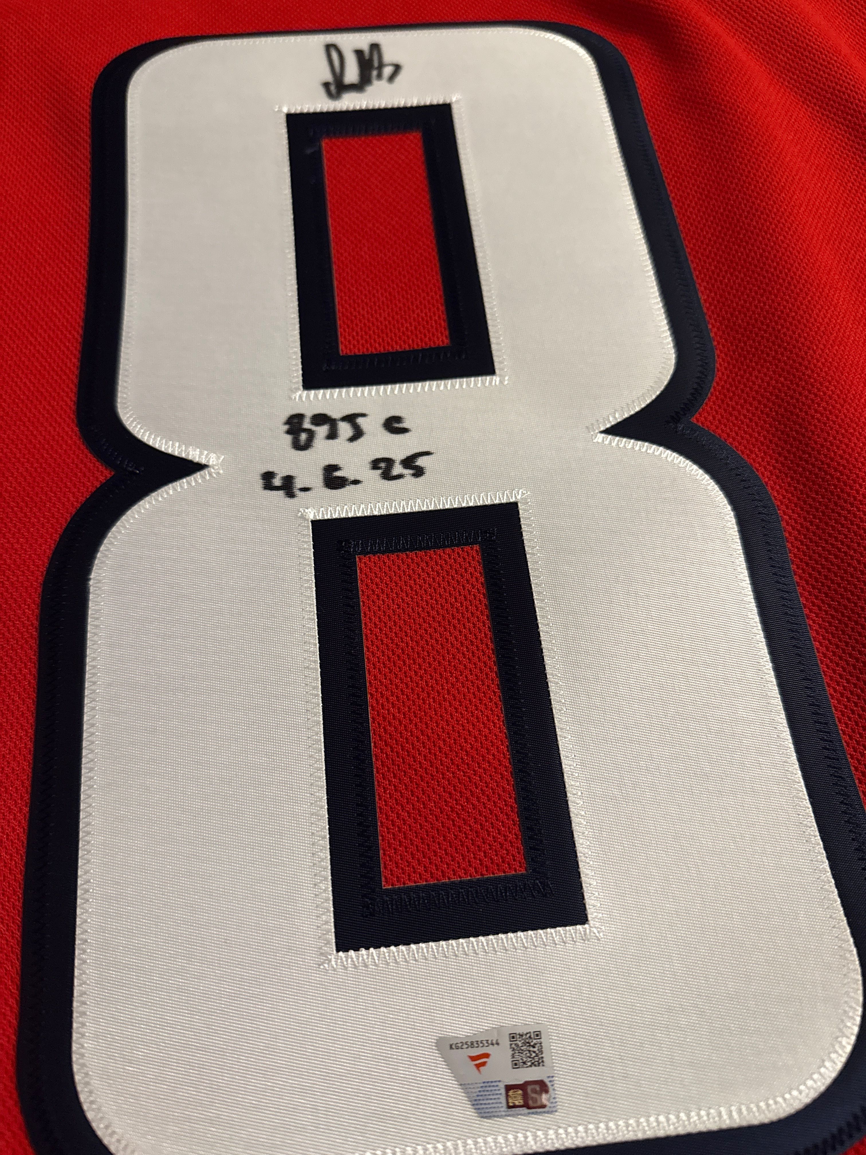 Alex Ovechkin signed jersey with inscription  photo 5