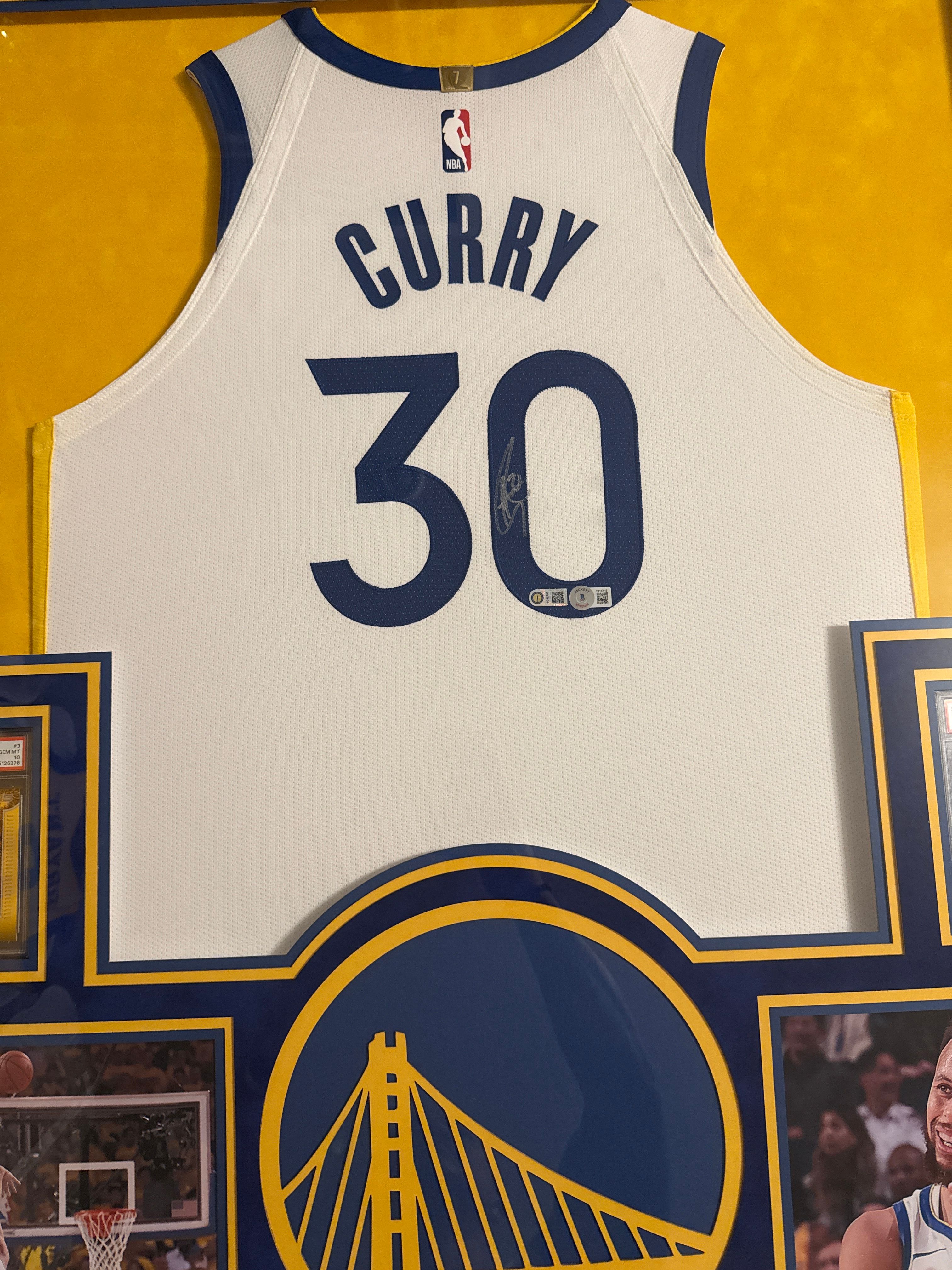 Stephen curry signed jersey framed  photo 5