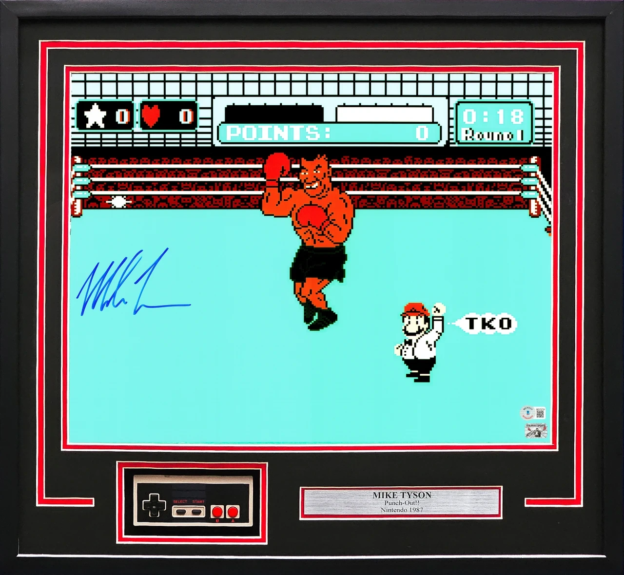 Mike Tyson Signed 16x20 Framed Photo - BAS Authenticated