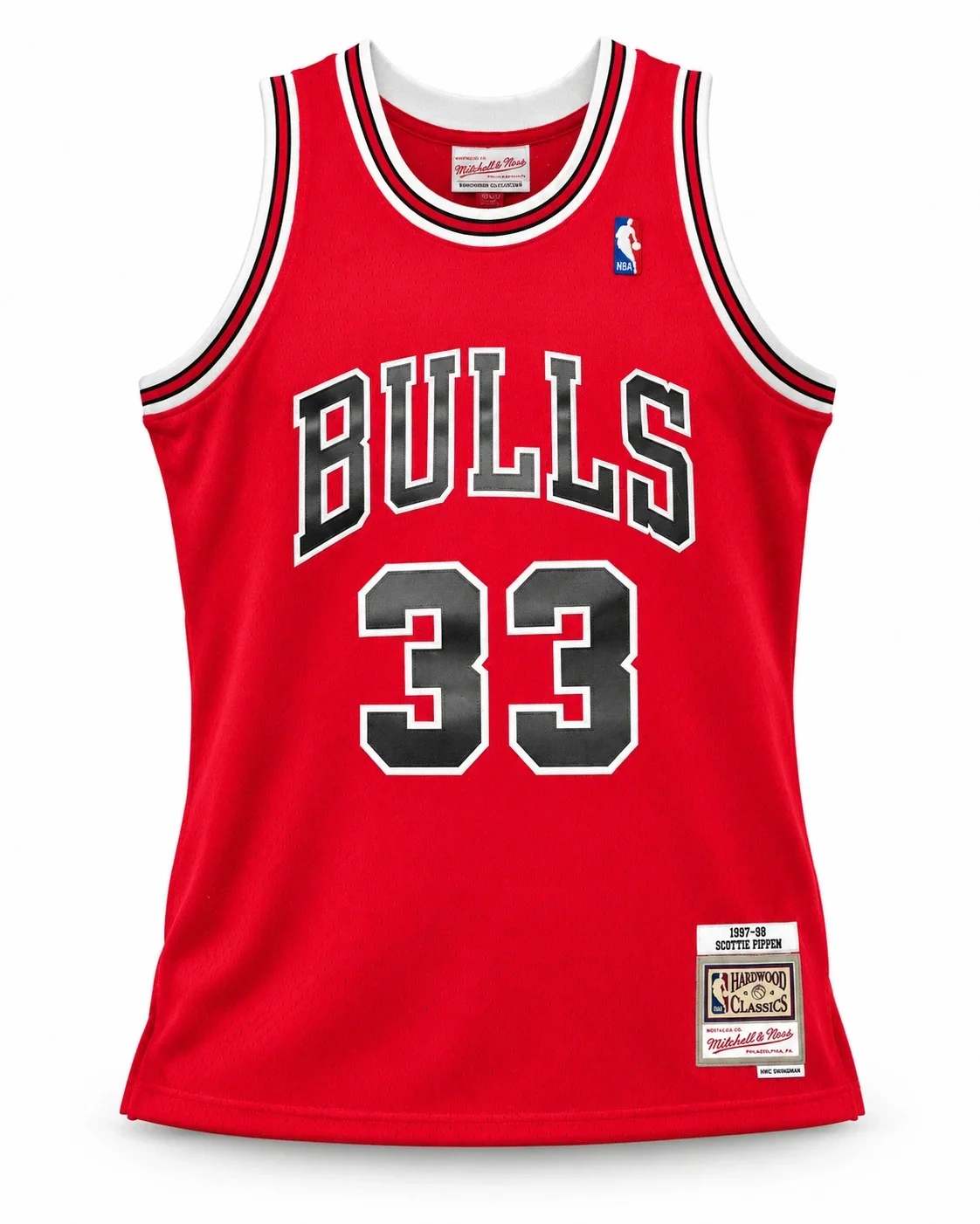 Scottie Pippen Signed Chicago Bulls #33 Mitchell & Ness Jersey – Beckett Witnessed