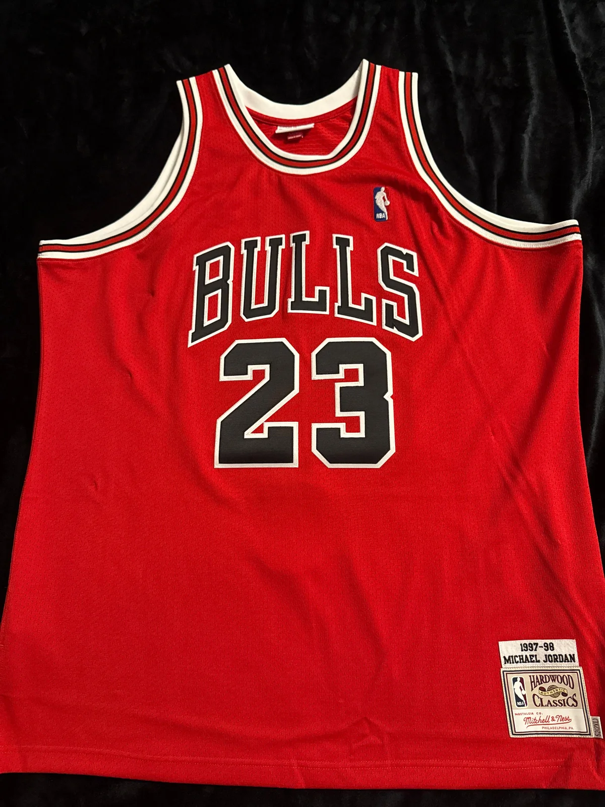 Michael Jordan signed with inscription “HOF” and patch jersey photo 2