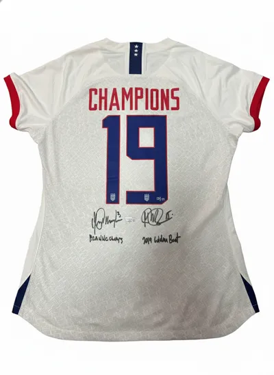Alex Morgan & Megan Rapinoe Dual-Signed 2019 USA Women's World Cup Jersey – Limited Edition / Fanatics Authenticated