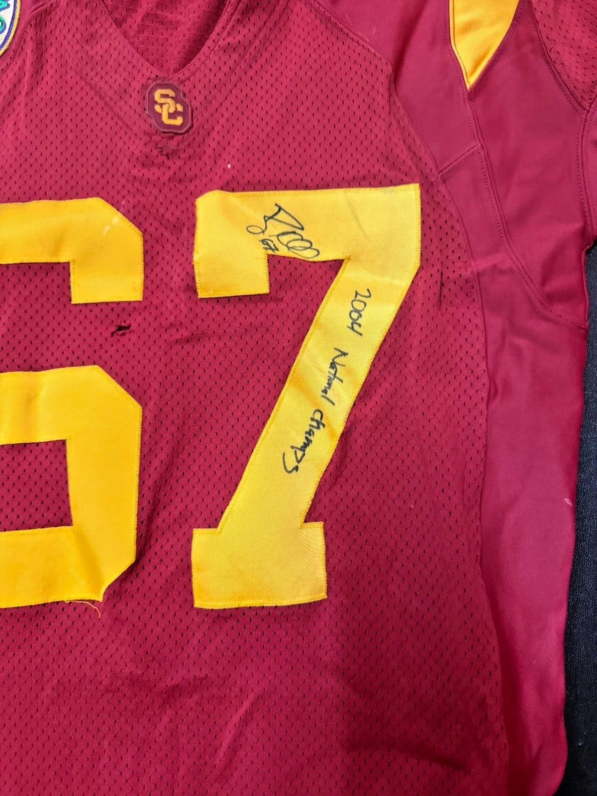 Ryan Kalil Signed & Inscribed USC Trojans 2005 National Championship Jersey #67