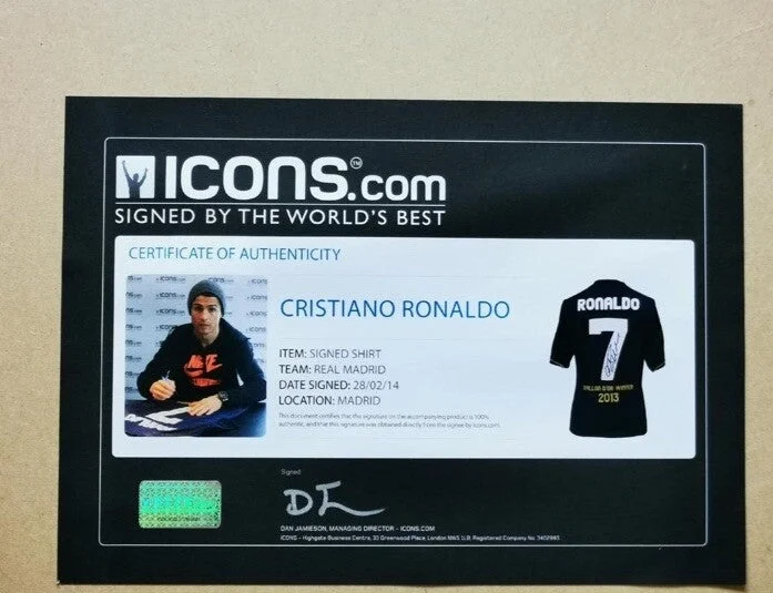Cristiano Ronaldo Signed/Framed Limited Edition “2013 Ballon d’Or Winner” Jersey