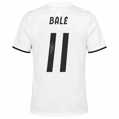 Gareth Bale Back Signed Real Madrid 2018-19 Home Shirt