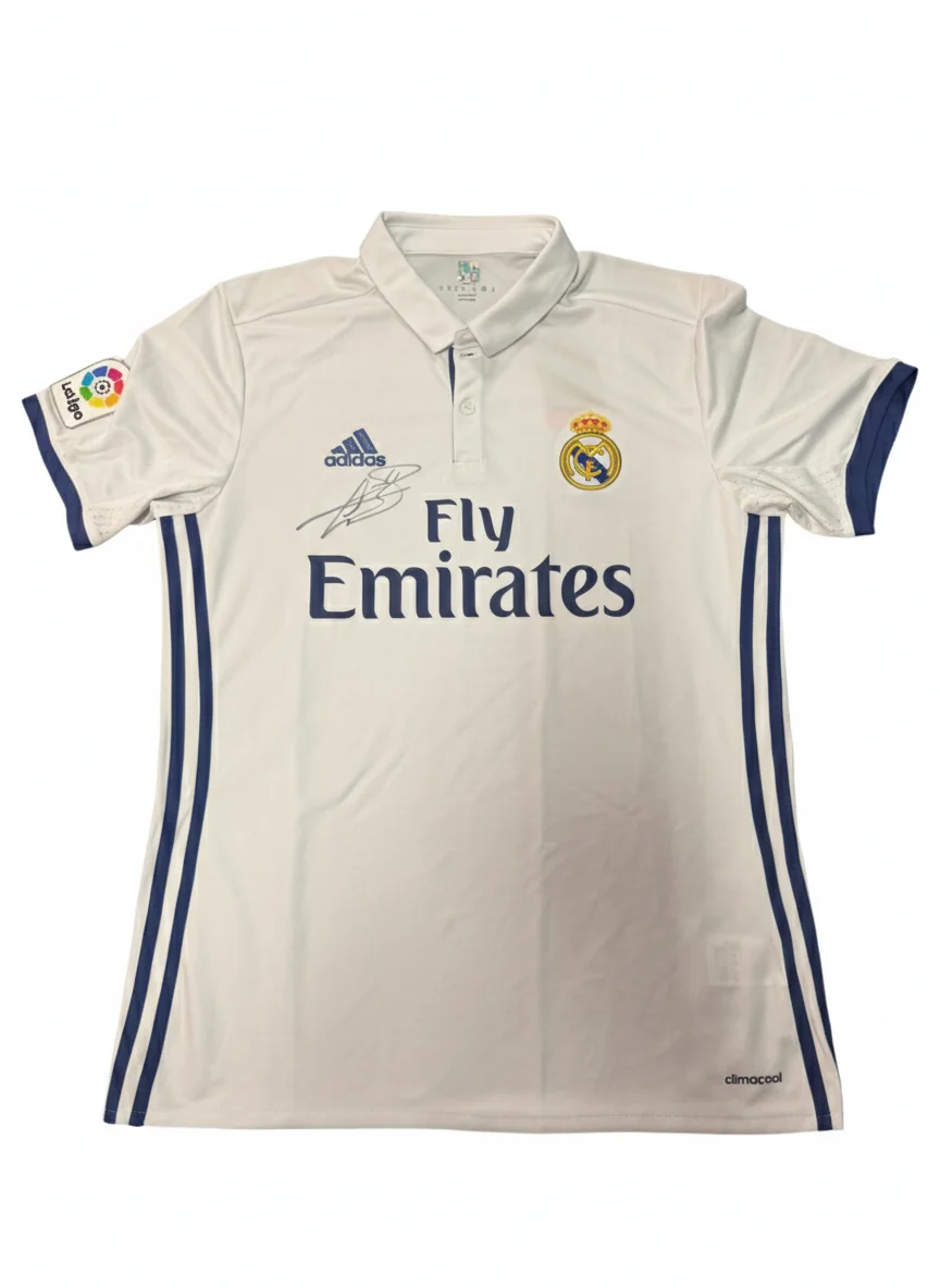 Gareth Bale Signed 2016/17 Real Madrid Jersey — Photo Shoot Worn