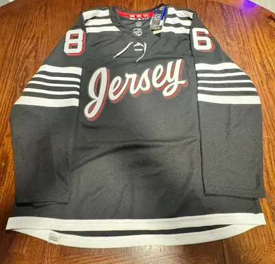 Jack Hughes Black Alternate Adidas Pro Jersey