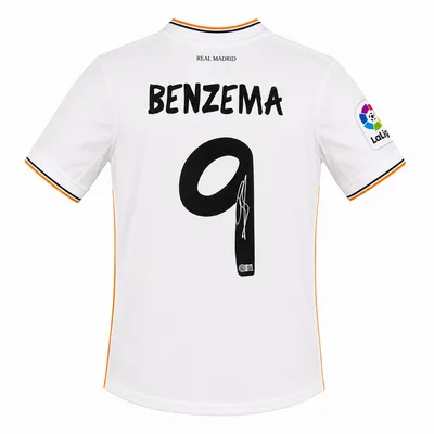 Karim Benzema Signed 2013/14 Real Madrid Player Issue Jersey