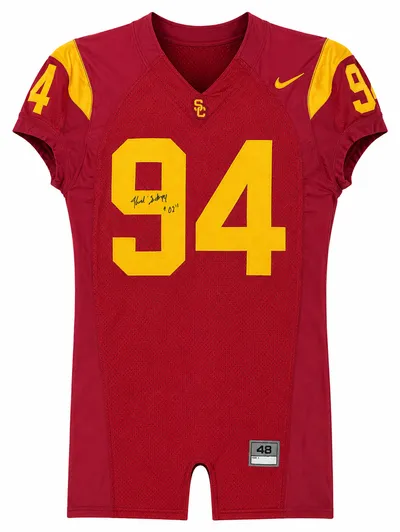 Kenechi Udeze Signed Game Worn USC Trojans Football Jersey