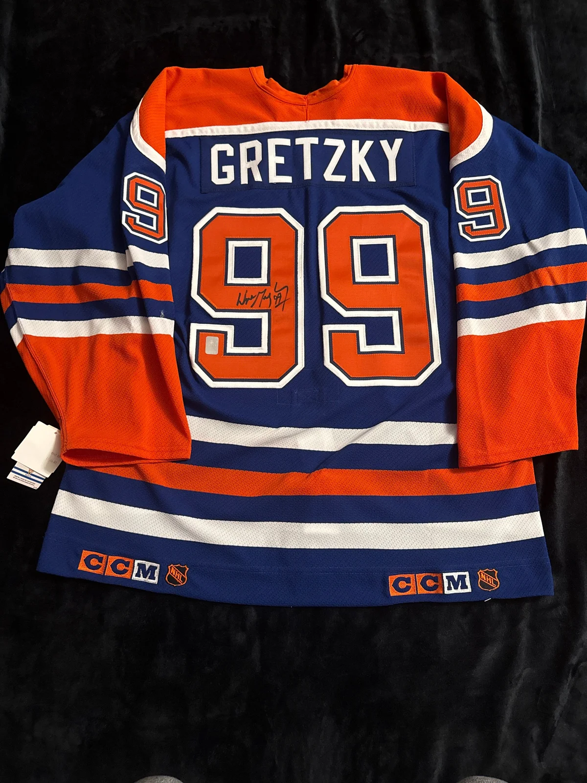 Wayne Gretzky signed Edmonton Oilers jersey 