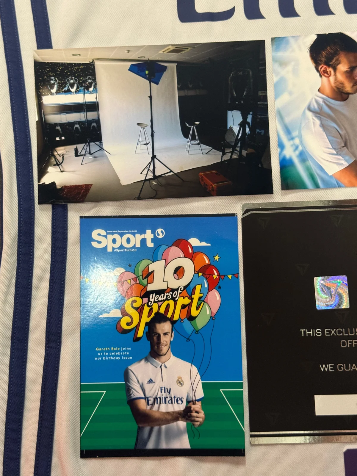 Gareth Bale Signed 2016/17 Real Madrid Jersey — Photo Shoot Worn