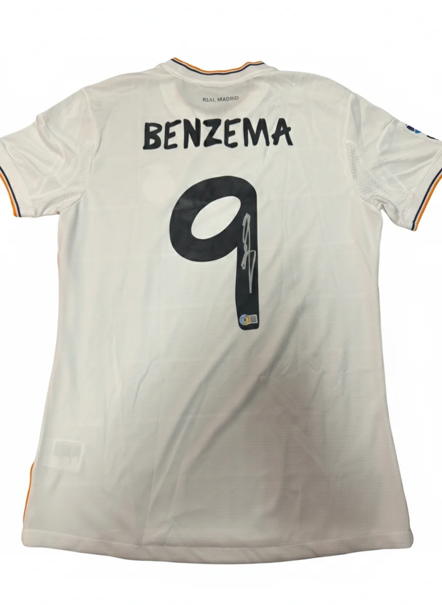 Karim Benzema Signed 2013/14 Real Madrid Player Issue Jersey