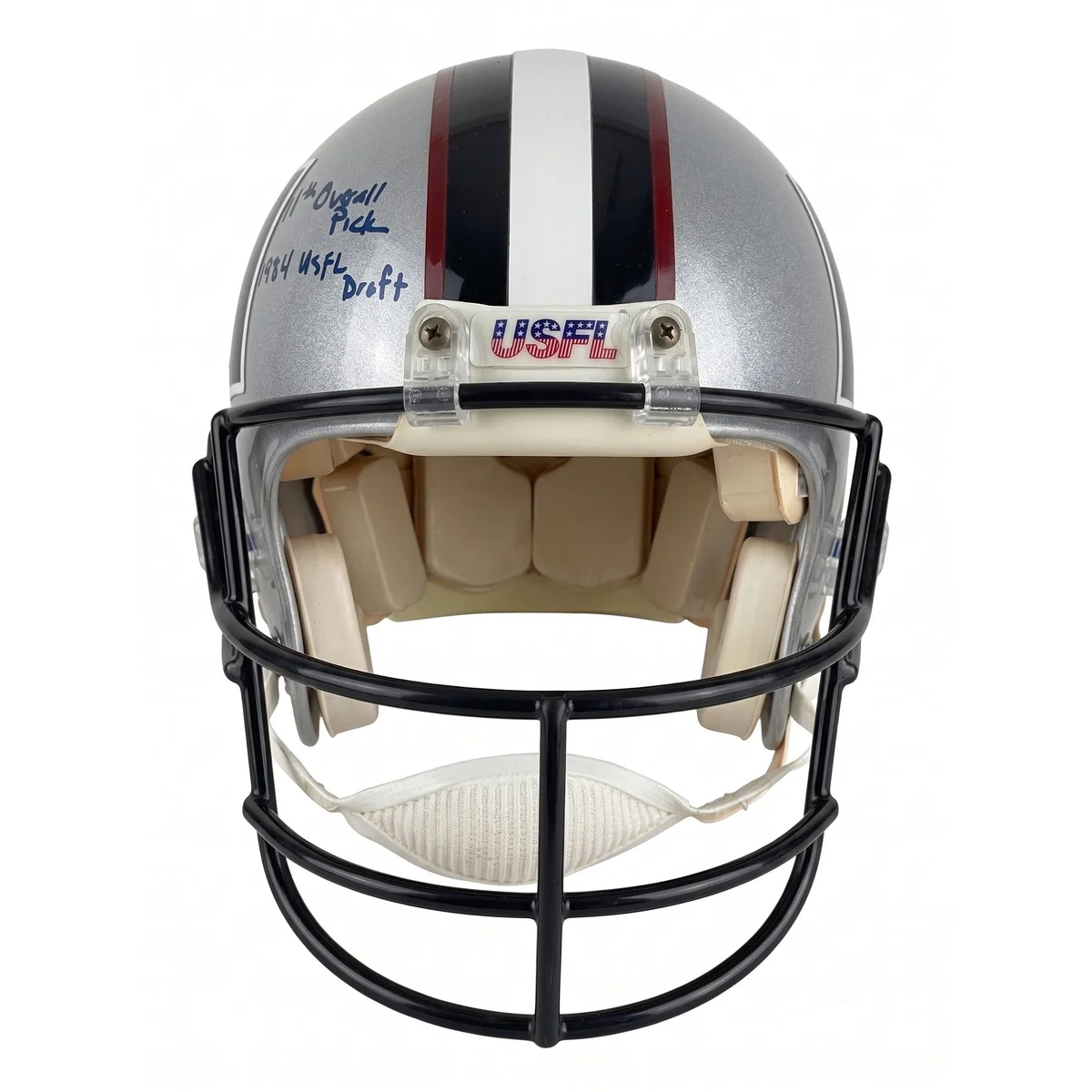 Signed and Inscribed Steve Young USFL LA Express Authentic Helmet with 4 Inscriptions