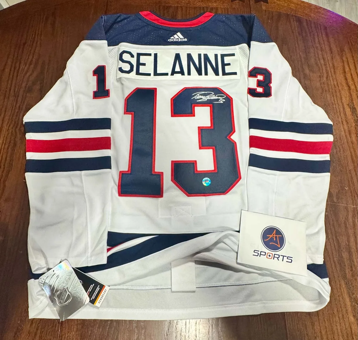 Teemu Selanne White Altermate Adidas Pro Jersey photo 2