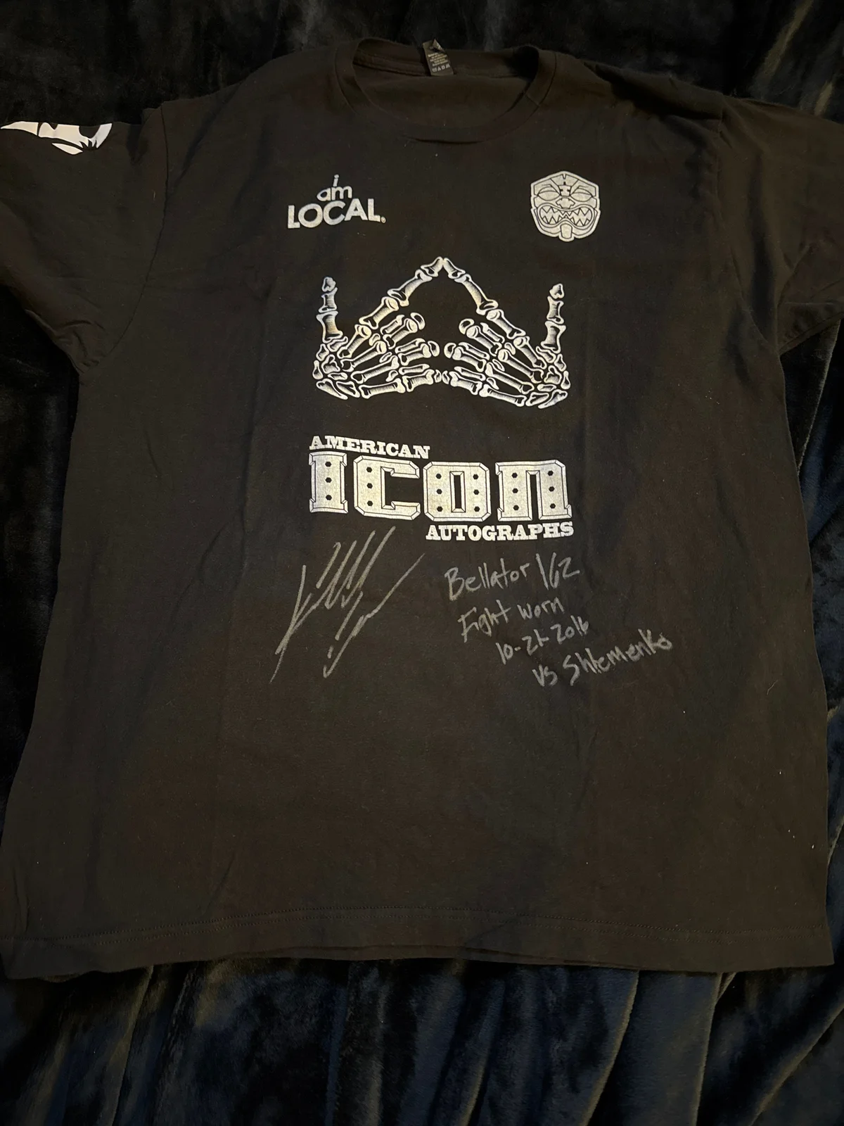 Kendall Grove fight worn T-shirt 