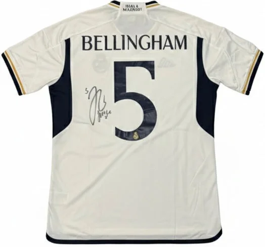 Jude Bellingham Signed Real Madrid Jersey with “Jude X” Inscription