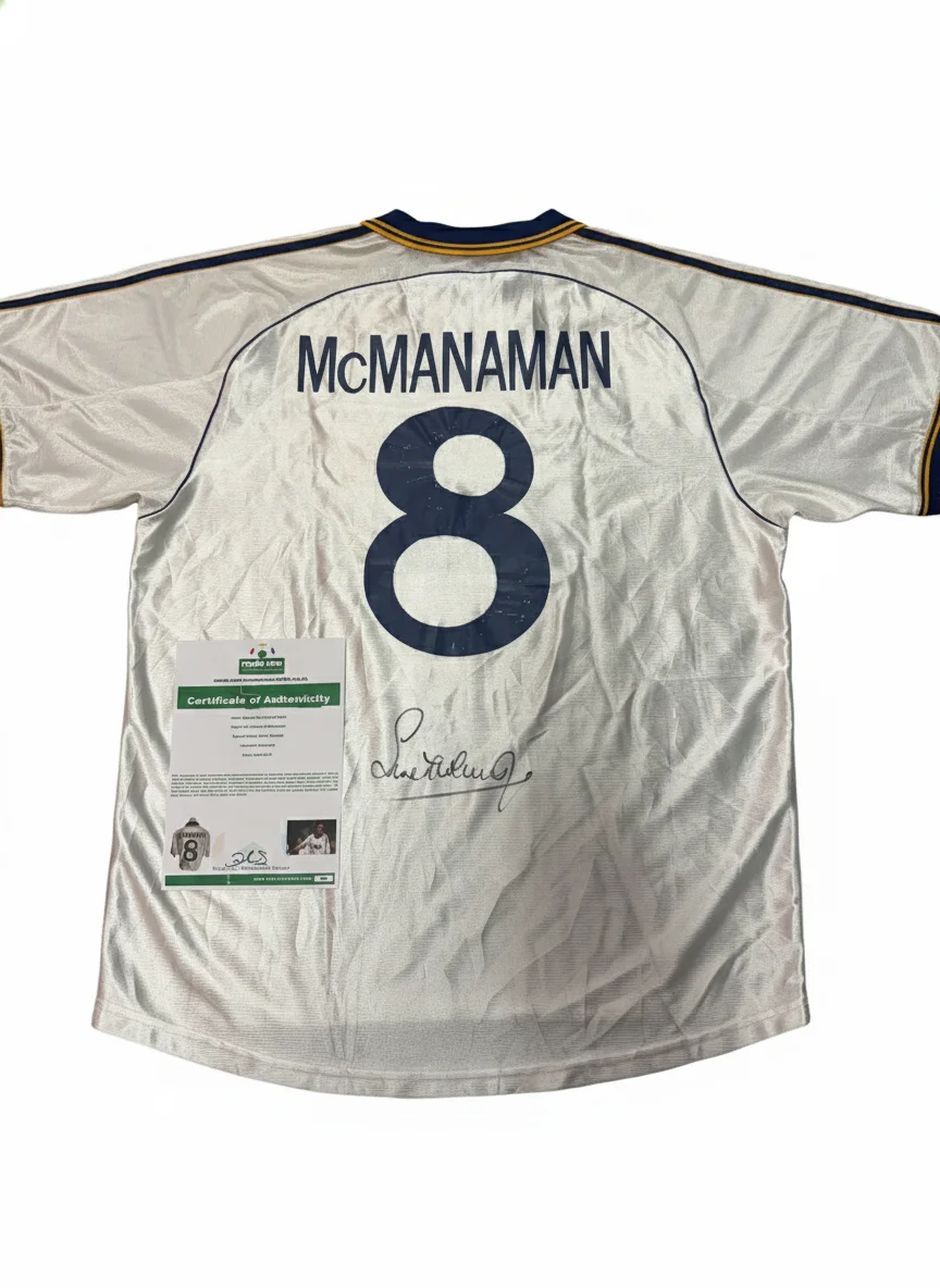 Steve McManaman Signed Real Madrid #8 Jersey