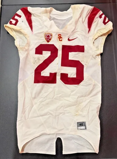 Ronald Jones II Game Worn USC Trojans Football Jersey #25