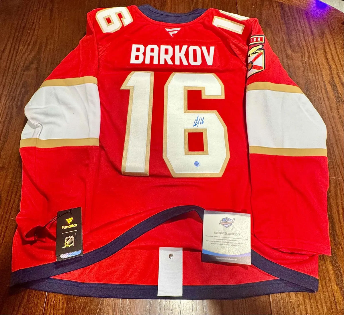 Alexander Barkov Red Fanatics Premium Pro Jersey photo 2