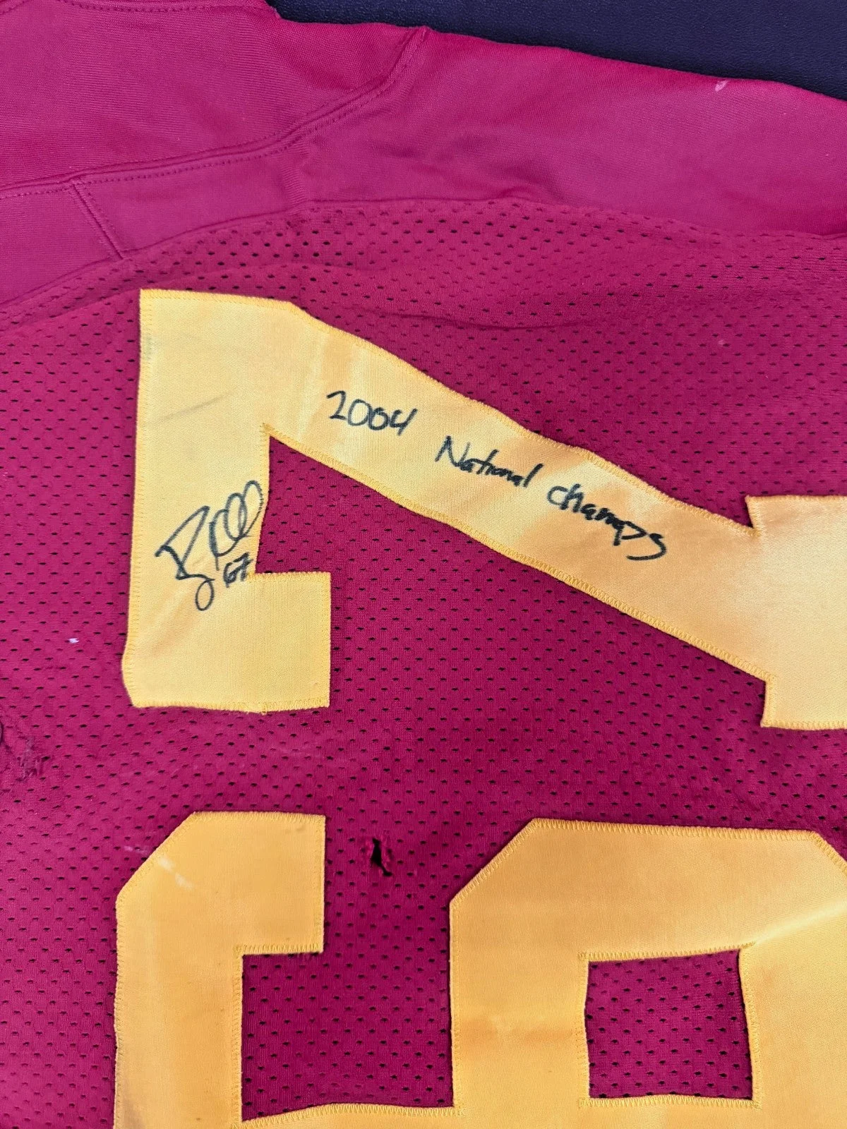 Ryan Kalil Signed & Inscribed USC Trojans 2005 National Championship Jersey #67