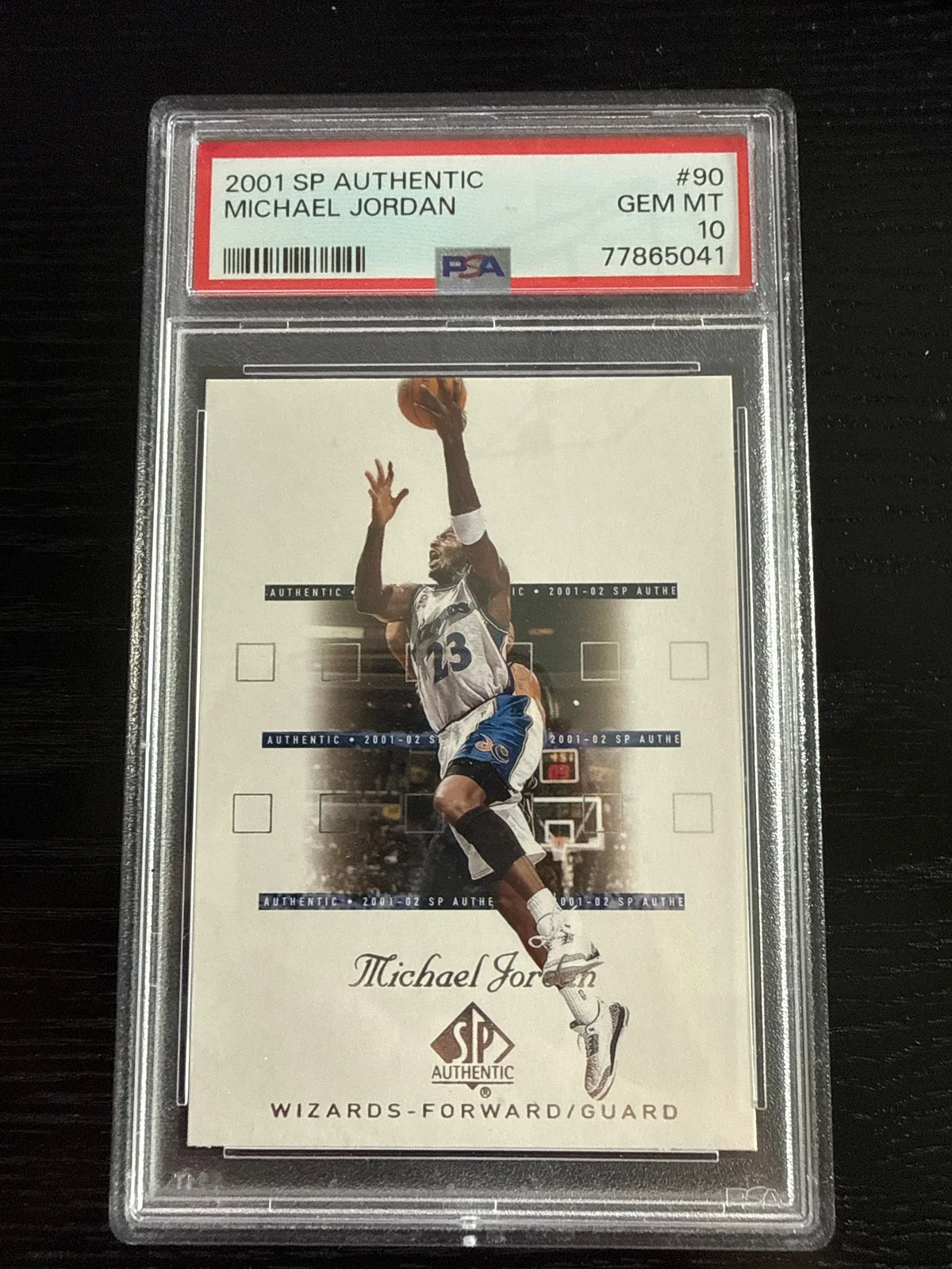 2001 SP authentic Michael Jordan 