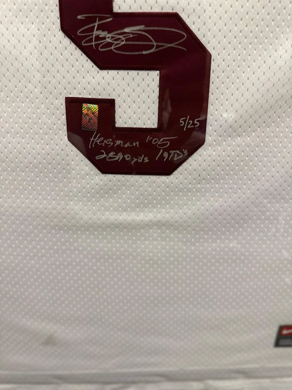 Reggie Bush Signed & Inscribed USC Trojans Jersey – Limited Edition #5/25