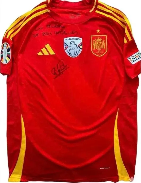 Luis de la Fuente Signed Spain Jersey w/ Inscription