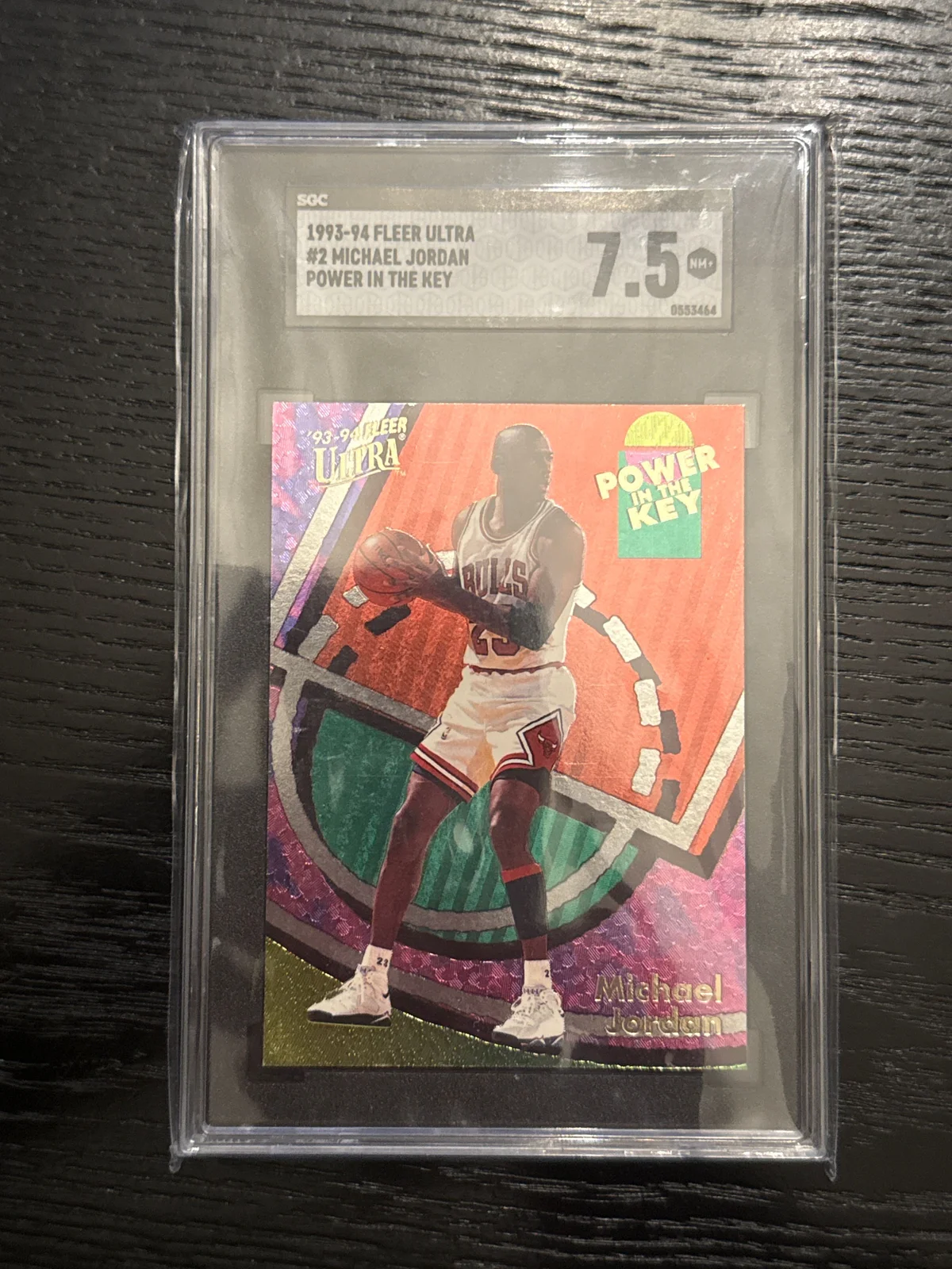 1993-94 Fleer ultra #2 Michael Jordan power in the key