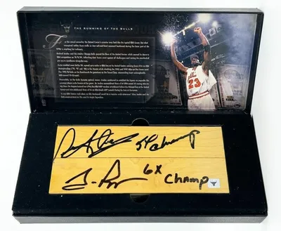 Dennis Rodman & Scottie Pippen Signed Chicago Bulls Game-Used Floor - Upper Deck Authenticated