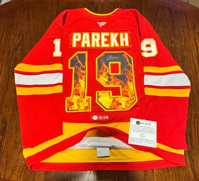 Zayne Parekh Orange "Jersey Art" Fanatics Premium Pro Jersey LE 4/19