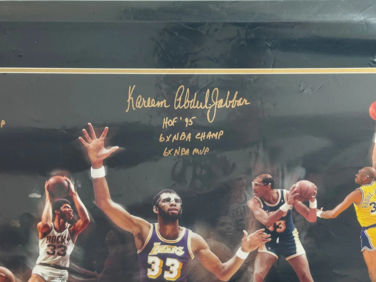 Kareem Abdul-Jabbar Signed 1-of-1 Career Tribute Photo (Framed + Beckett Authenticated)