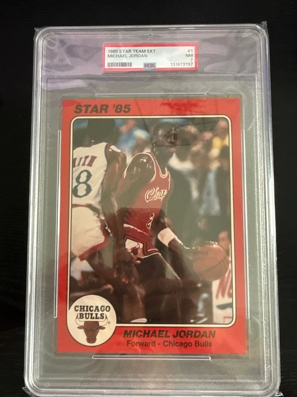 1985 Star team 5*7 Michael Jordan 