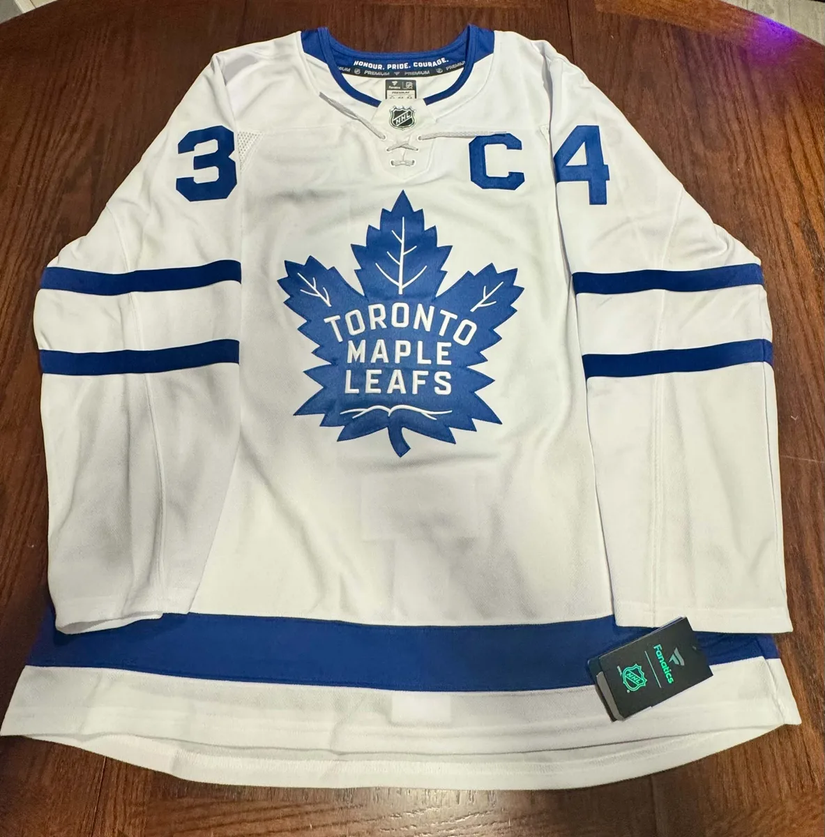 Auston Matthews Inscribed White Fanatics Premium Pro Jersey