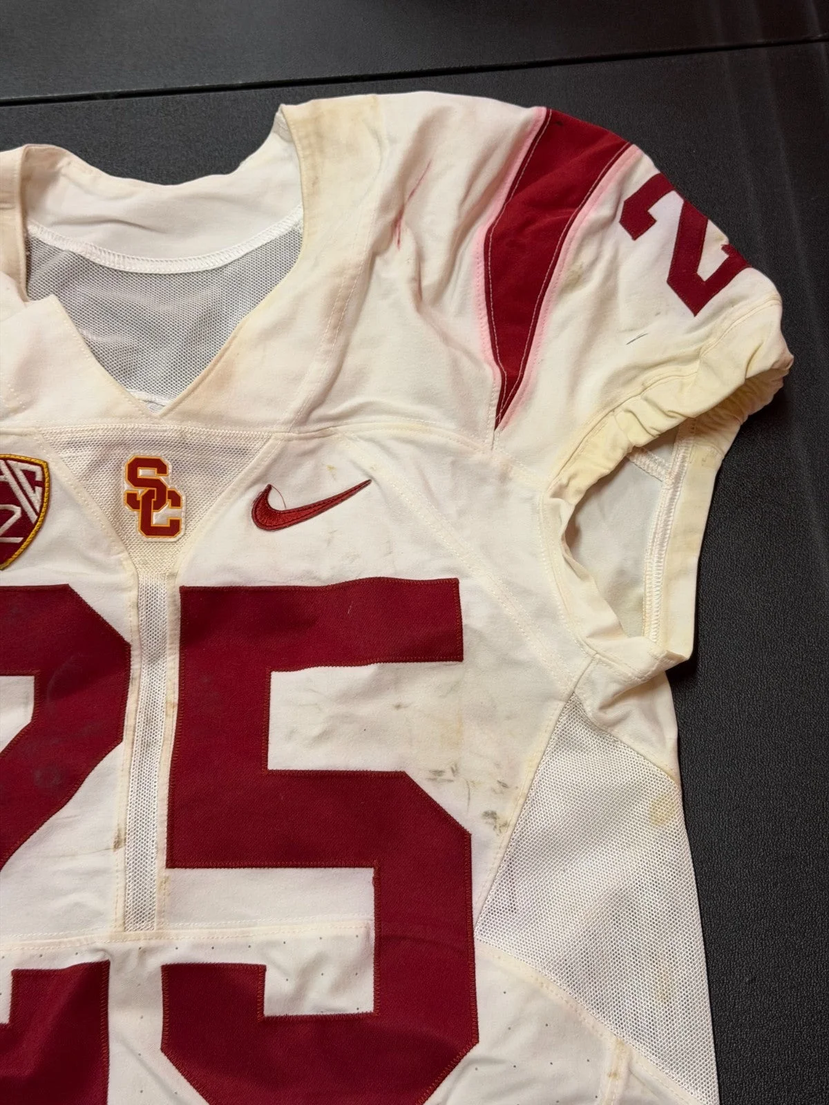 Ronald Jones II Game Worn USC Trojans Football Jersey #25