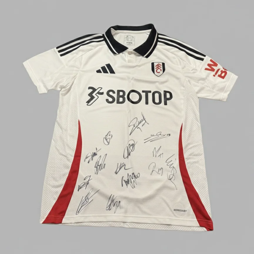 Fulham FC vs. Wolverhampton Wanderers – Squad Signed Match-Issued Jersey