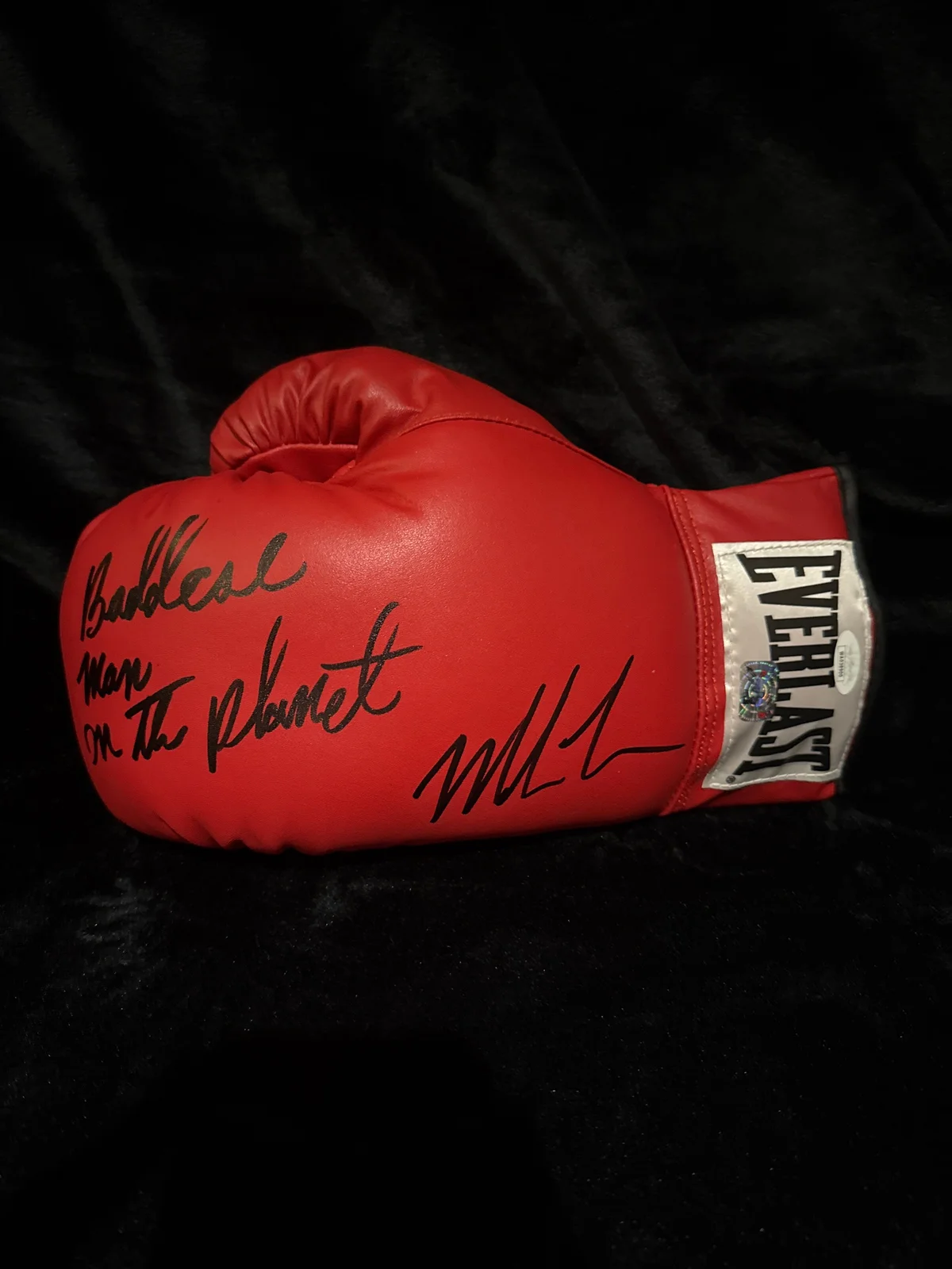 Mike Tyson signed boxing glove 