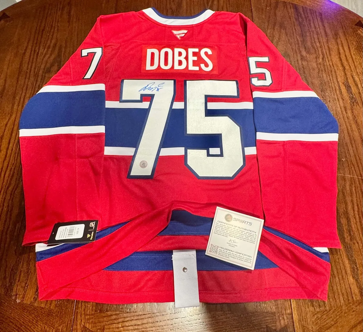 Jakub Dobes Red Fanatics Premium Pro Jersey