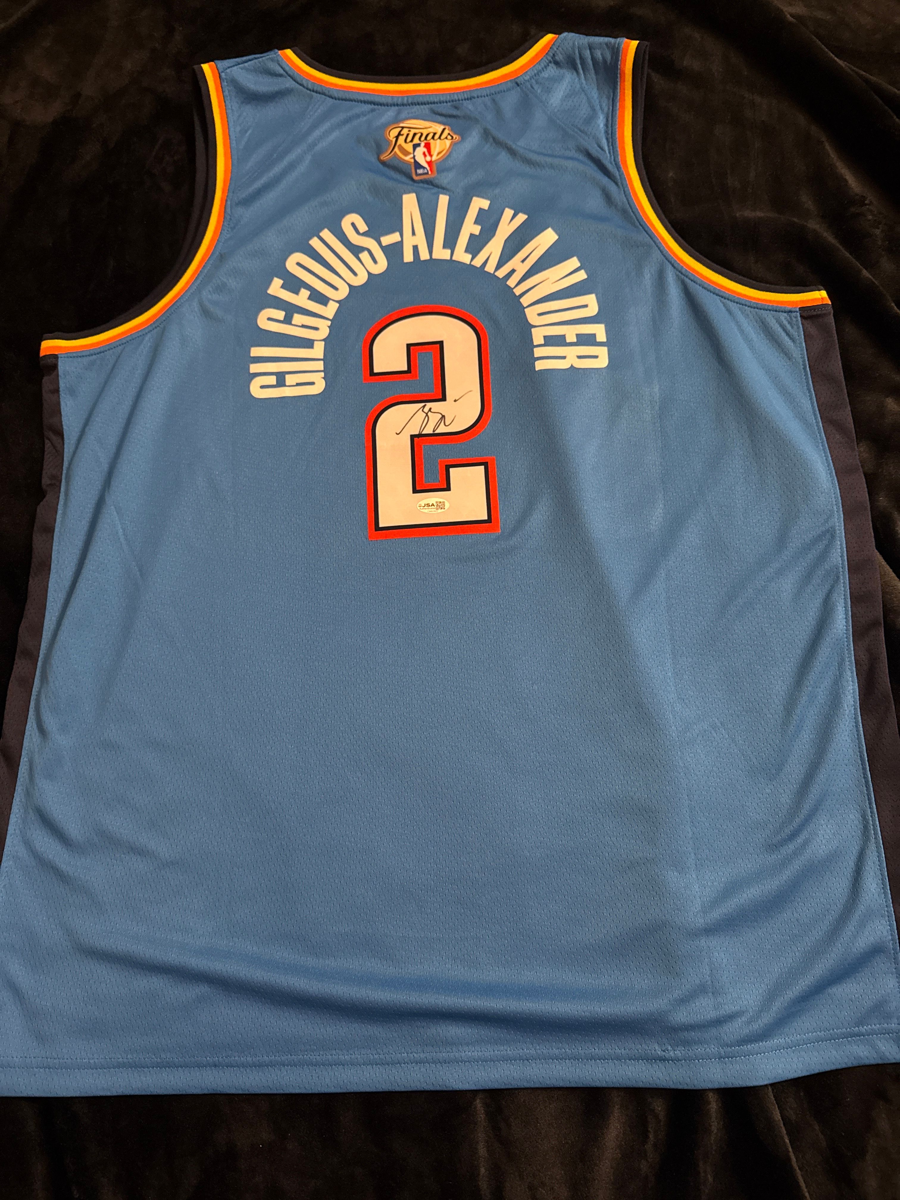 shai gilgeous-alexander Signed finals jersey 