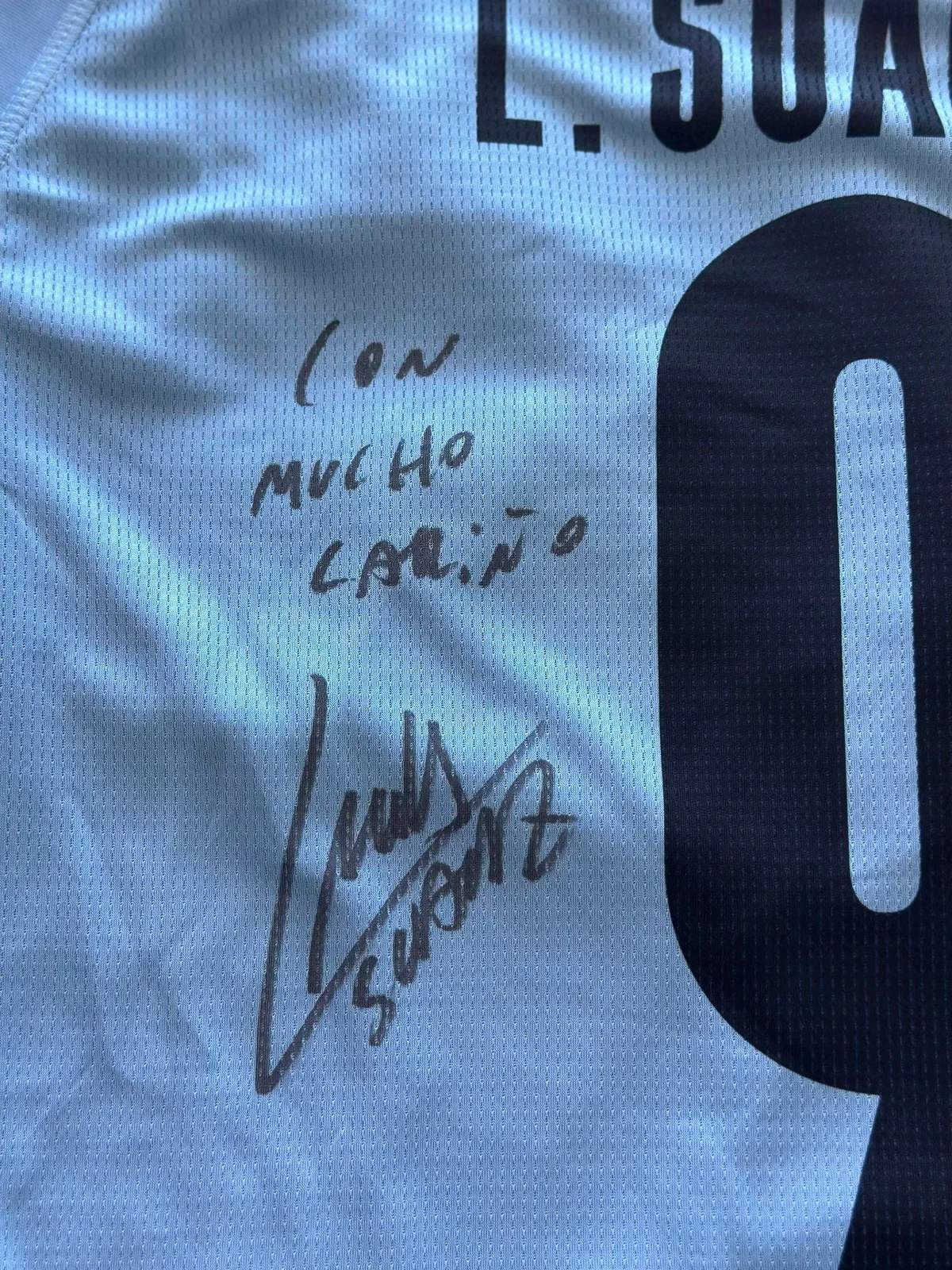 Luis Suárez Signed Uruguay National Team Jersey