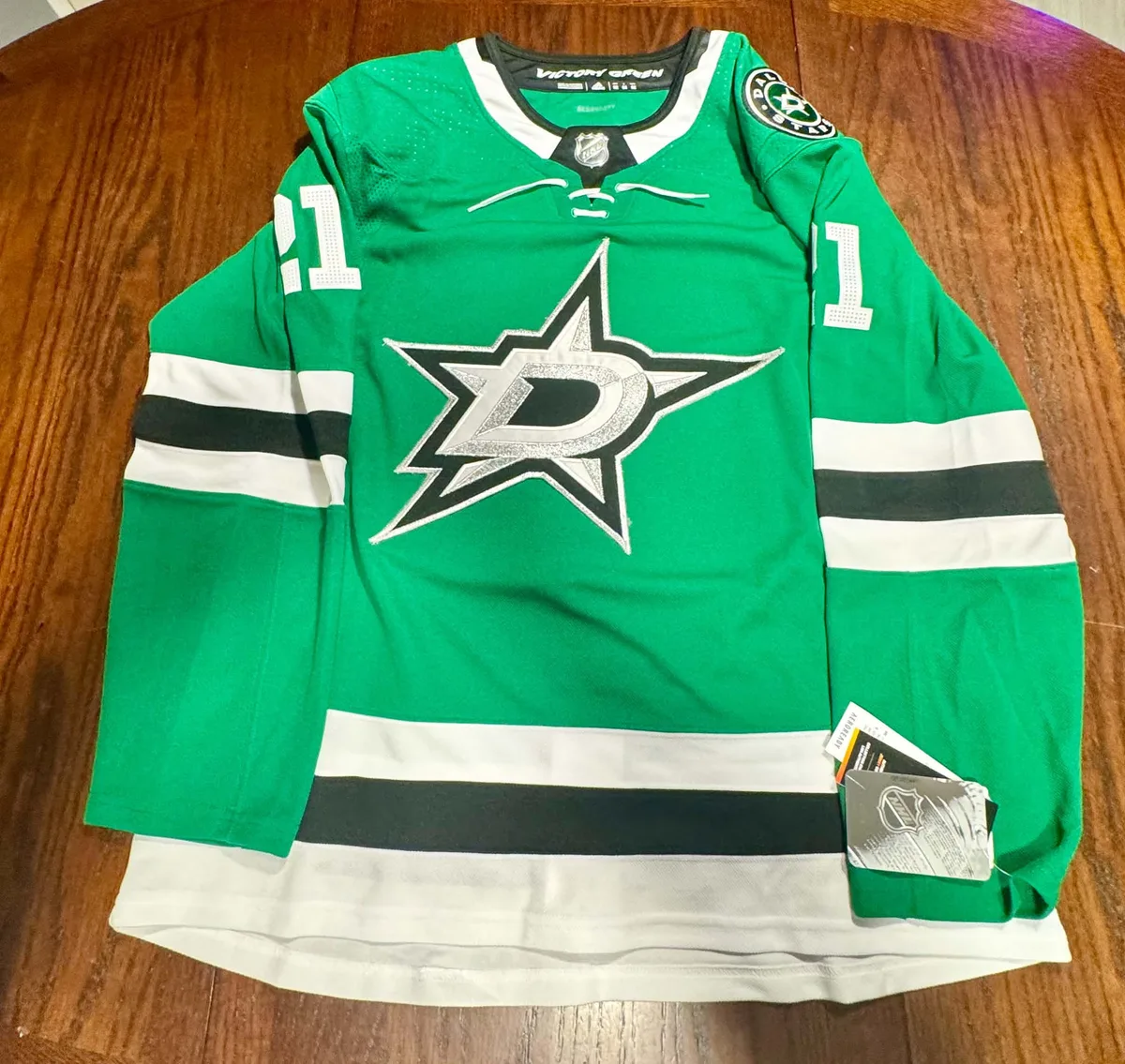 Jason Robertson Inscribed Green Adidas Pro Jersey