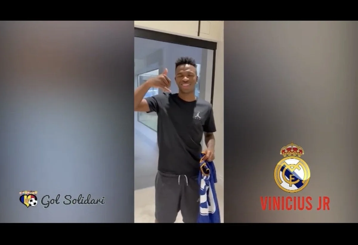 Vinícius Jr. Signed & Inscribed Real Madrid Jersey – 2021/22 Away Match Issue (Autographed)