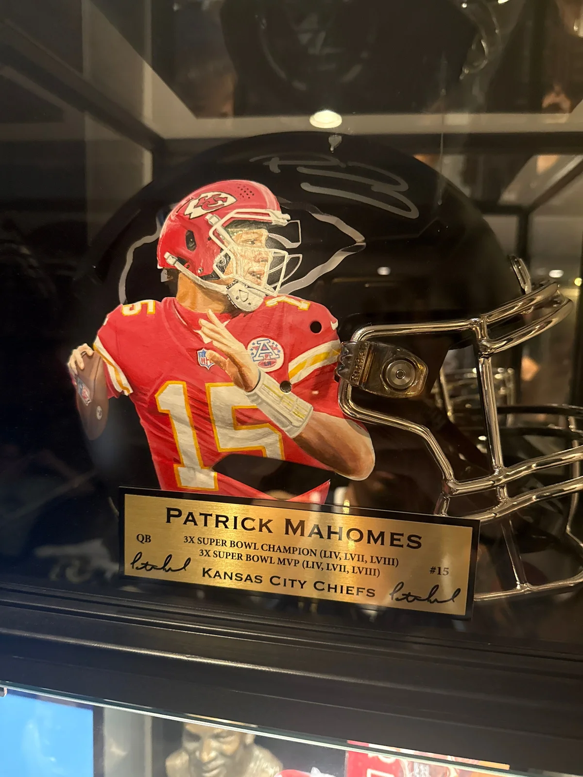 Patrick Mahomes signed Kansas city 