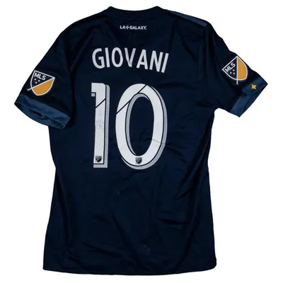 2017-18 Giovani Dos Santos Game-Used, Signed LA Galaxy Blue Jersey – MEARS, JSA Authenticated