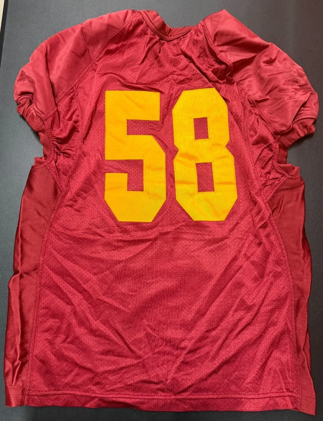 Rey Maualuga Signed & Worn USC Trojans Practice Jersey #58