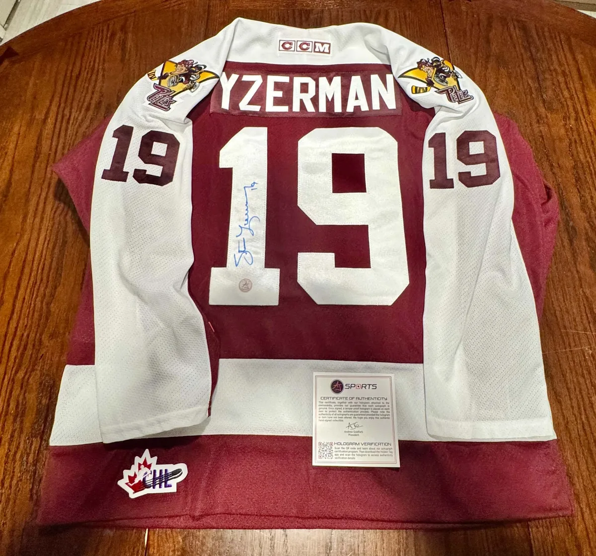 Steve Yzerman CCM CHL Replica Jersey