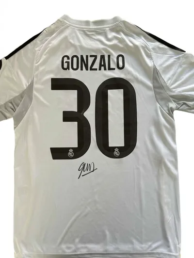 Gonzalo García Signed Real Madrid 2025/26 Jersey