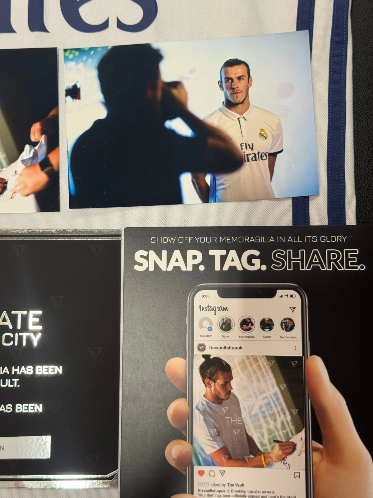 Gareth Bale Signed 2016/17 Real Madrid Jersey — Photo Shoot Worn