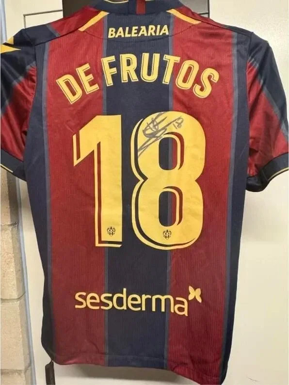 Jorge De Frutos Match-Worn & Signed Levante UD Jersey – Certified by MatchWornShirt