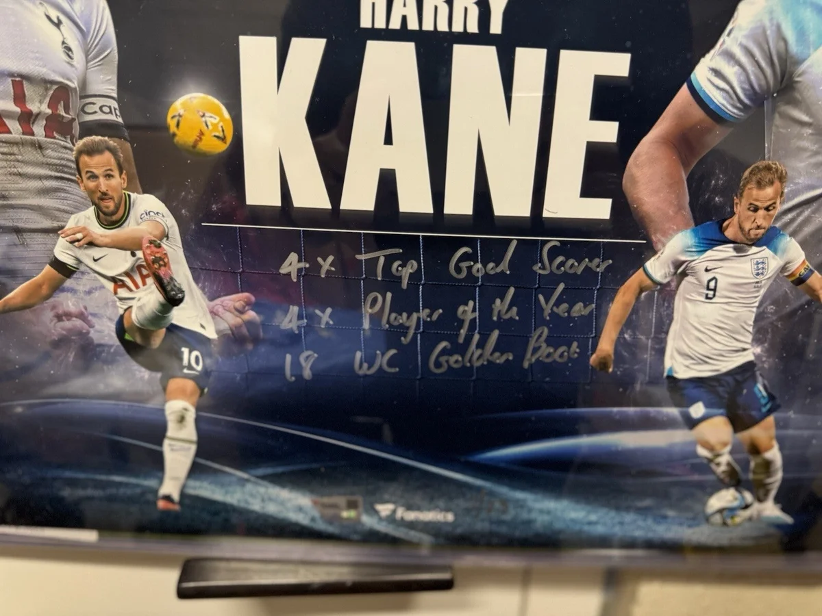 Harry Kane Signed and Inscribed Limited Edition Photo (#1/23)